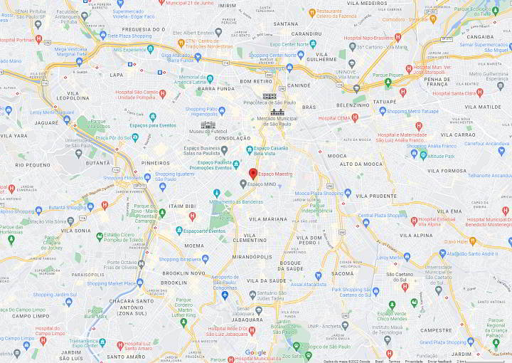 Excel Weekend 8 em São Paulo - Mapa