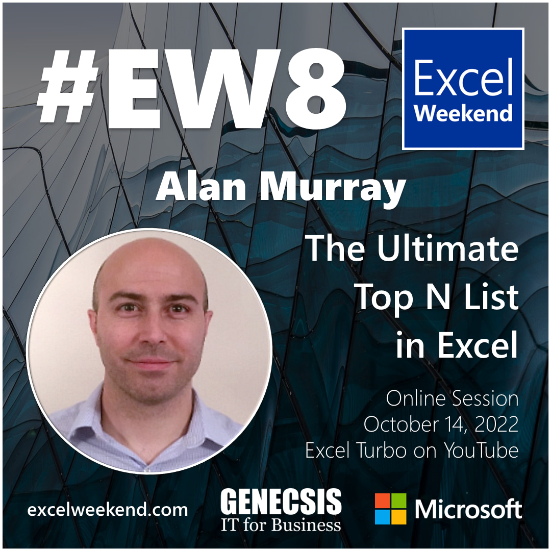 Alan Murray, Microsoft MVP - The Ultimate Top N List in Excel