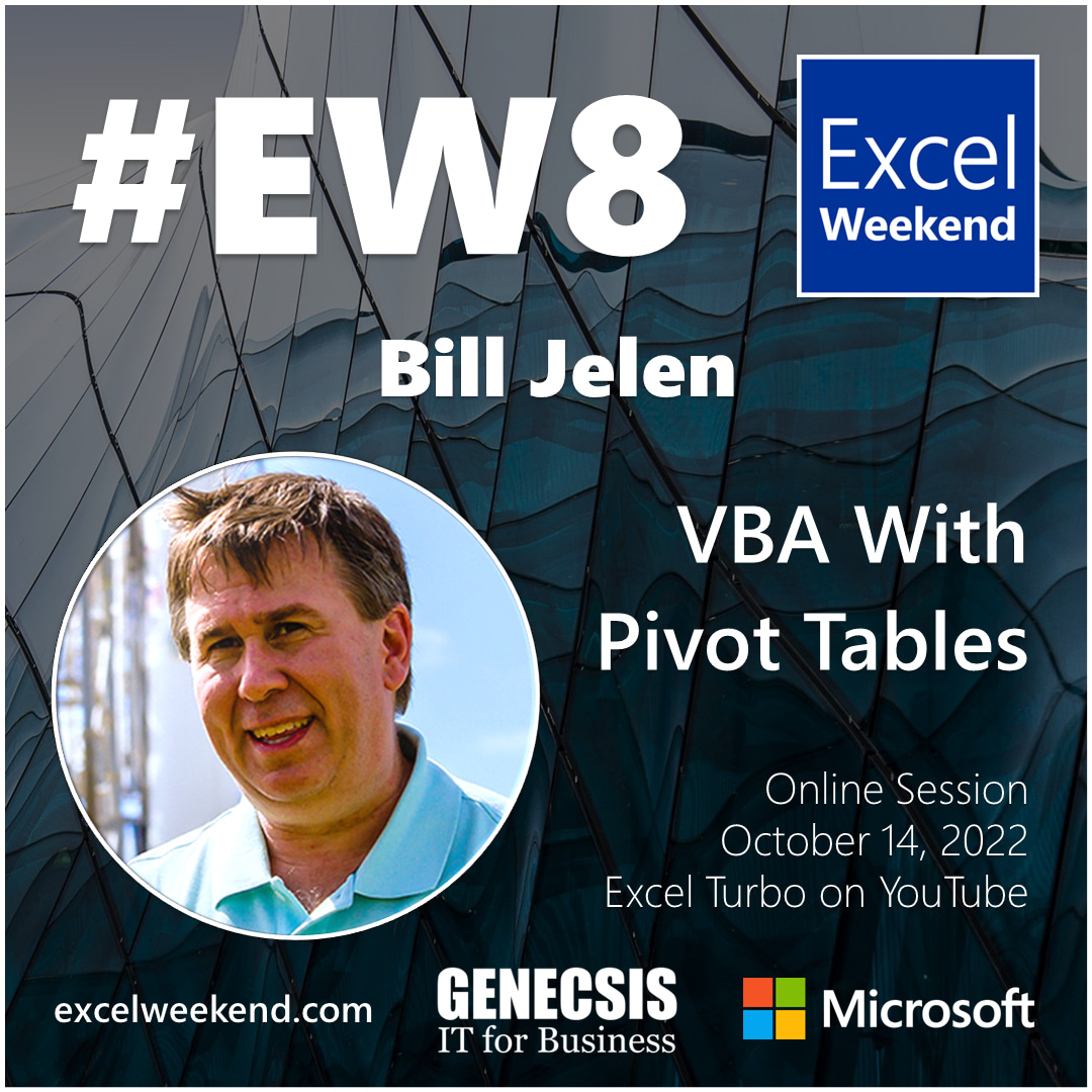Bill Jelen, Microsoft MVP - VBA With Pivot Tables